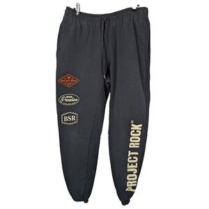 Under Armour Project Rock Iron Paradise Joggers Large - Black BSR Sweatpants